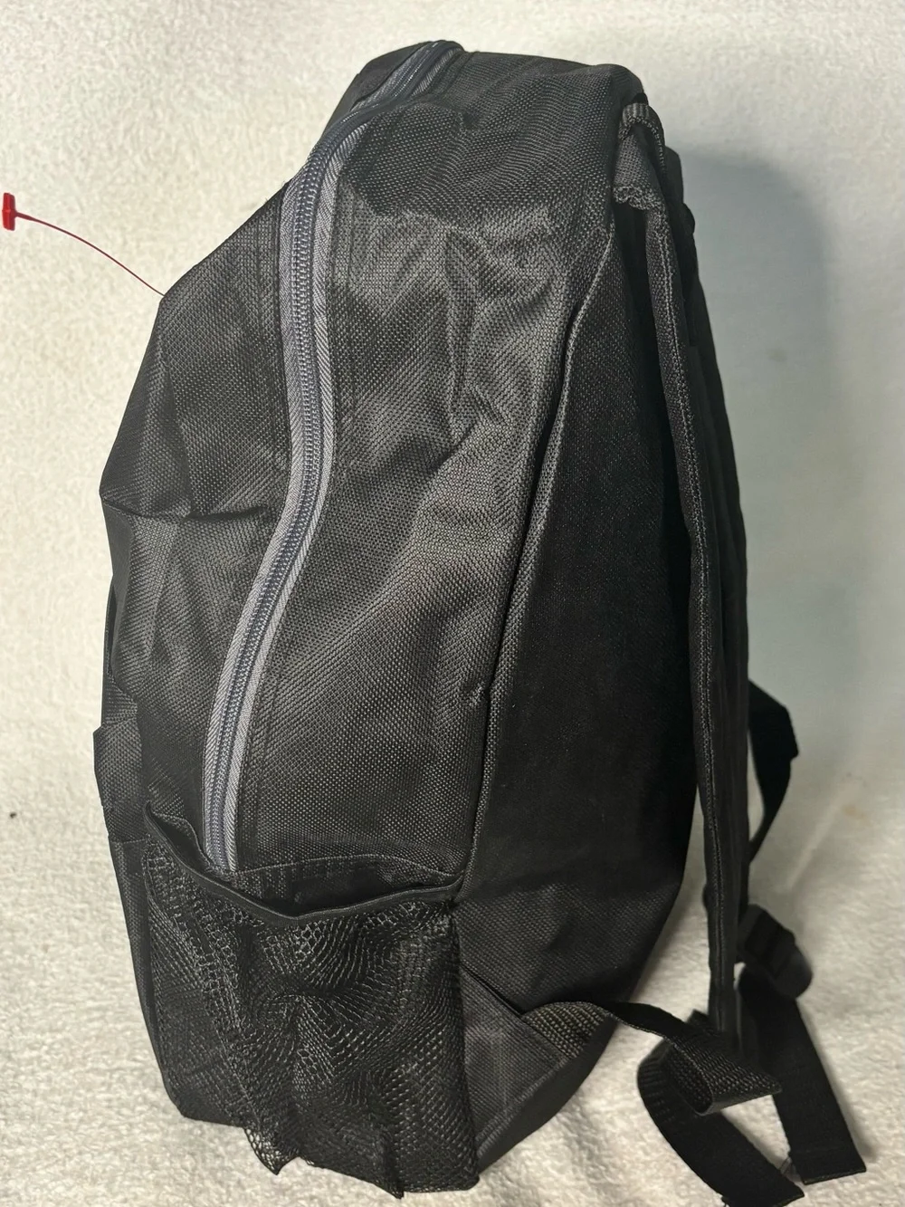Classic Black Men's Backpack with Multiple Compartments